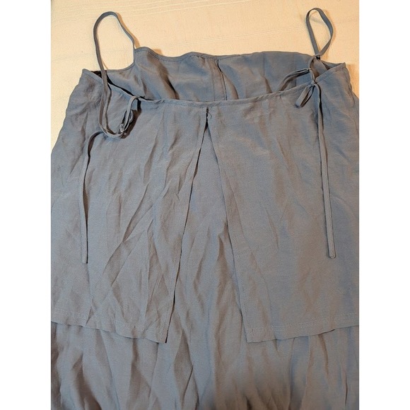 Modern Citizen Blue Button Front Suspender Dress Tie Waist Casual‎ Small - Picture 10 of 11